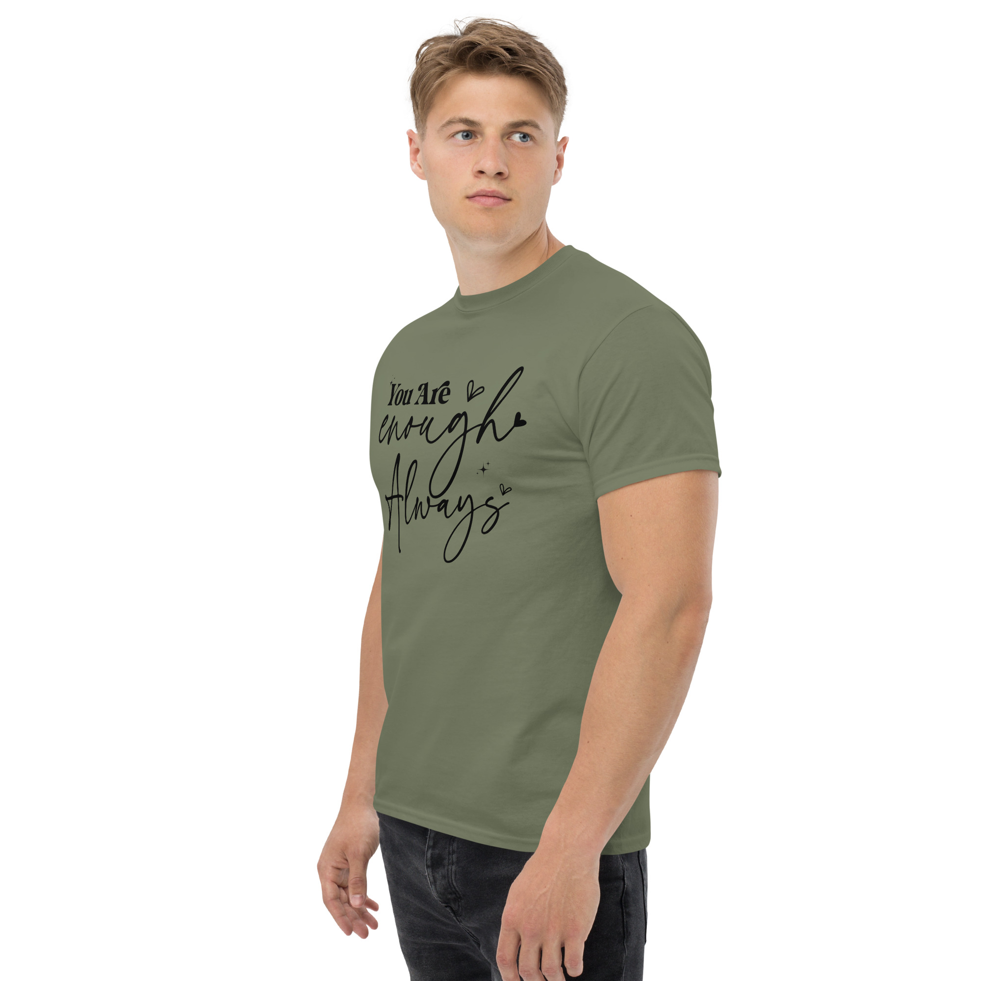 unisex-classic-tee-military-green-left-front-673cedc5054c4.jpg