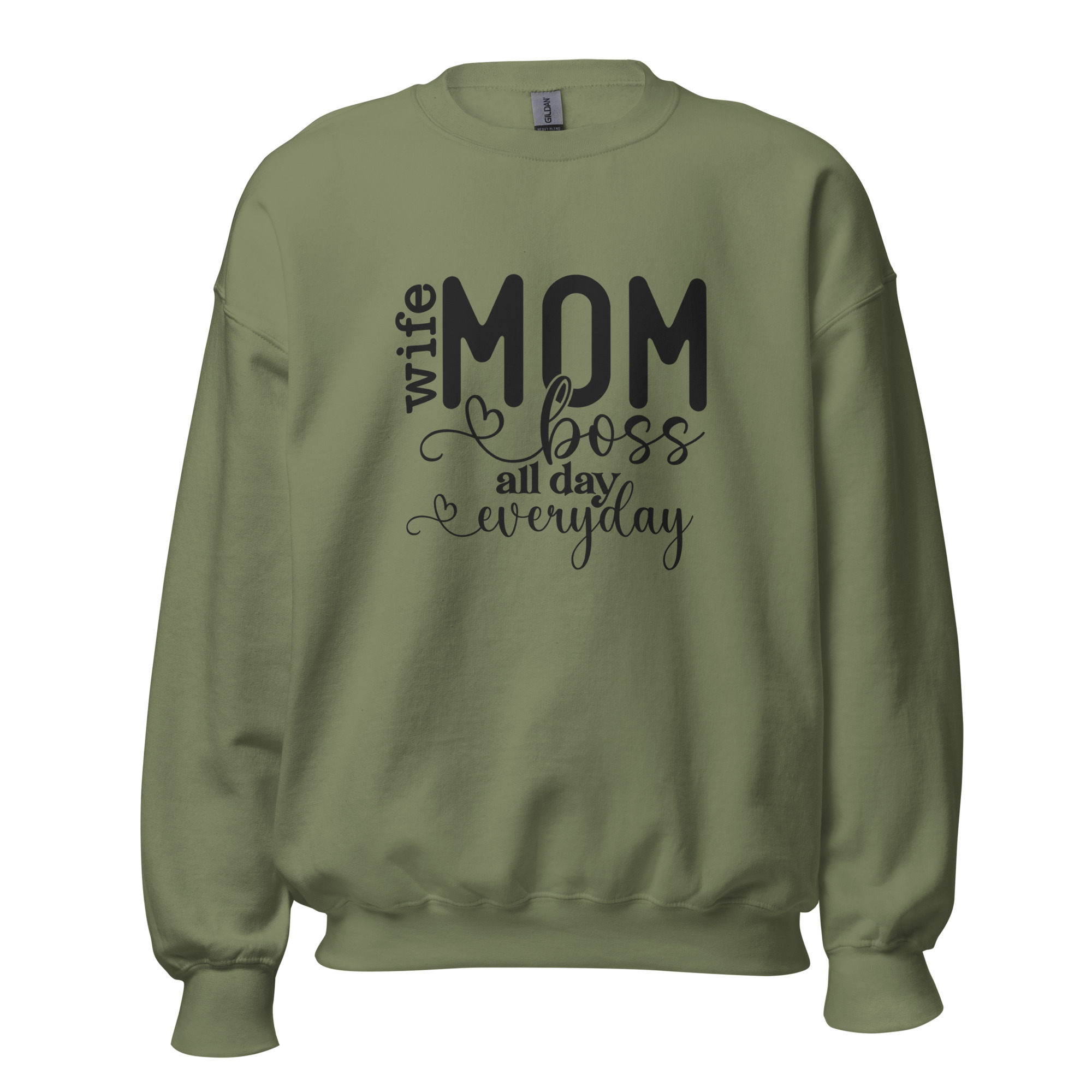 unisex-crew-neck-sweatshirt-military-green-front-67330e3c4ac01.jpg