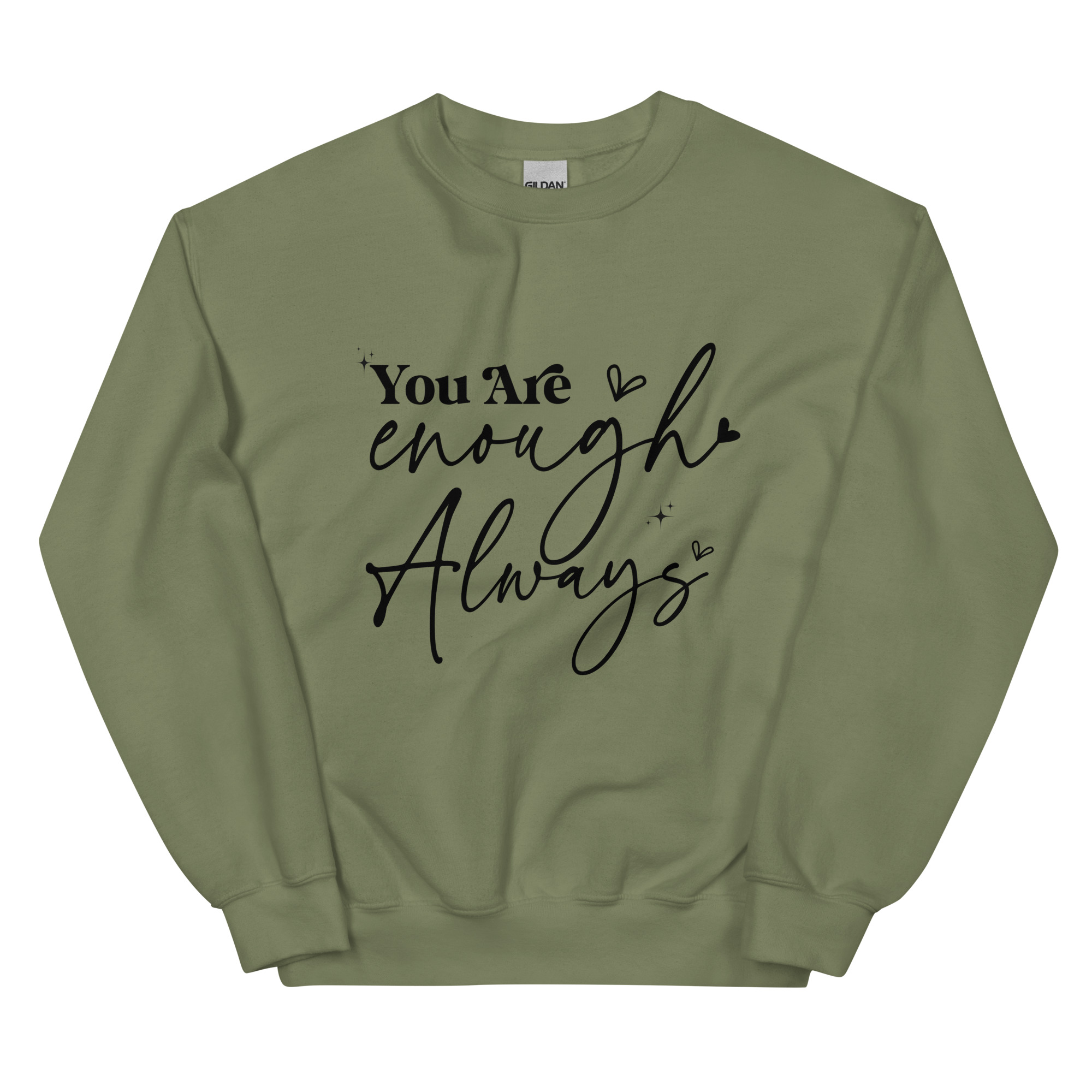 unisex-crew-neck-sweatshirt-military-green-front-6733145f1ee9c.jpg