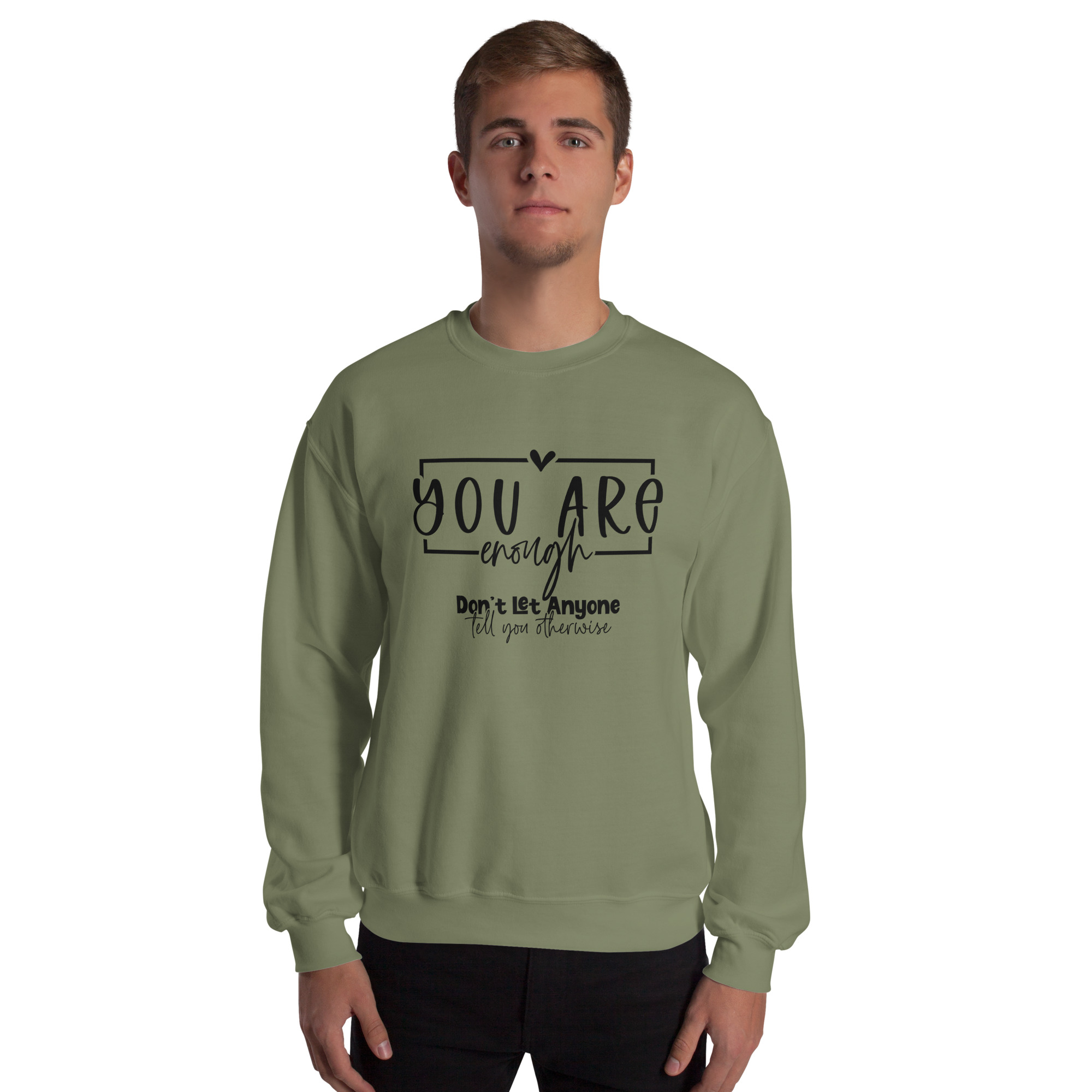 unisex-crew-neck-sweatshirt-military-green-front-673329e7556f1.jpg