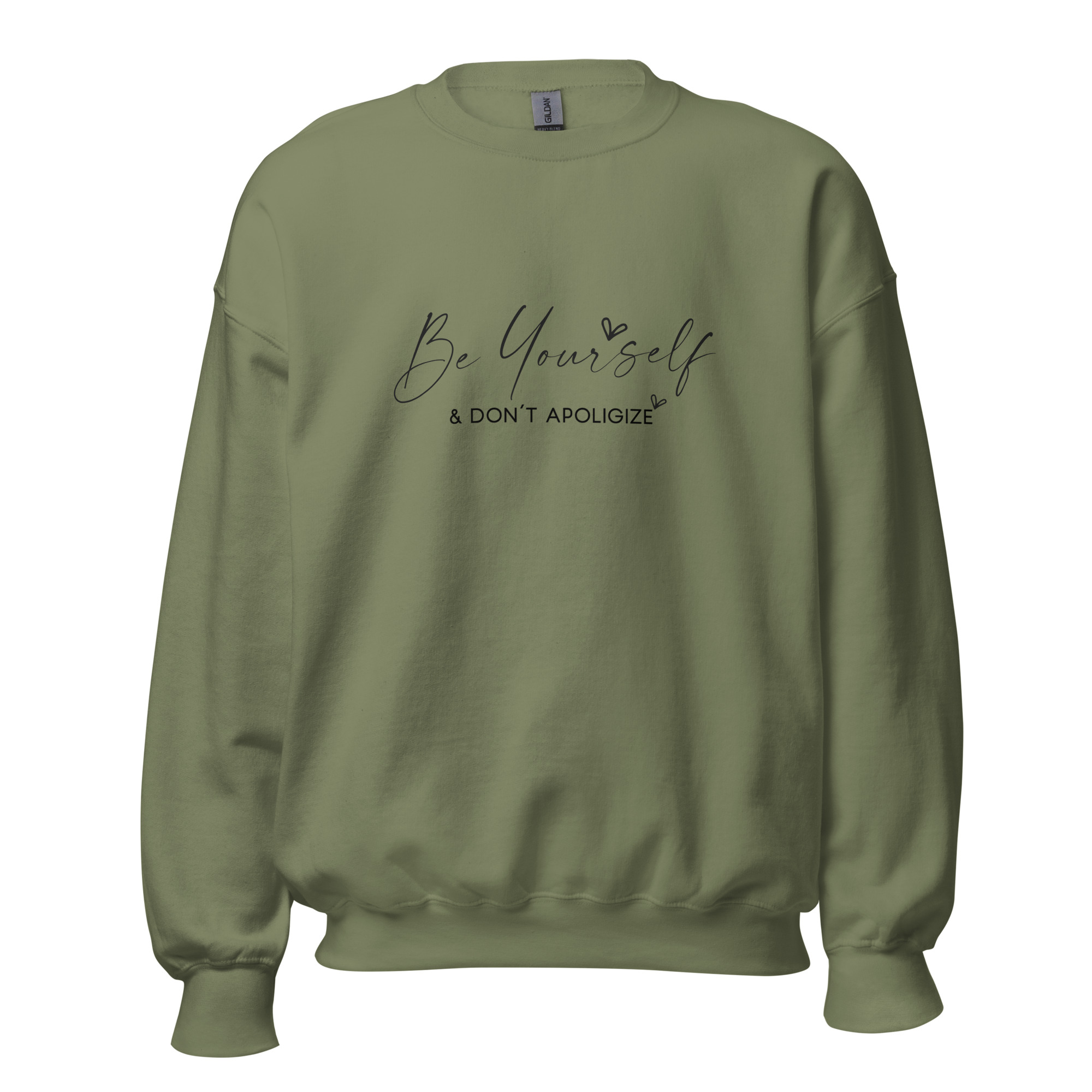unisex-crew-neck-sweatshirt-military-green-front-67332c9daf276.jpg