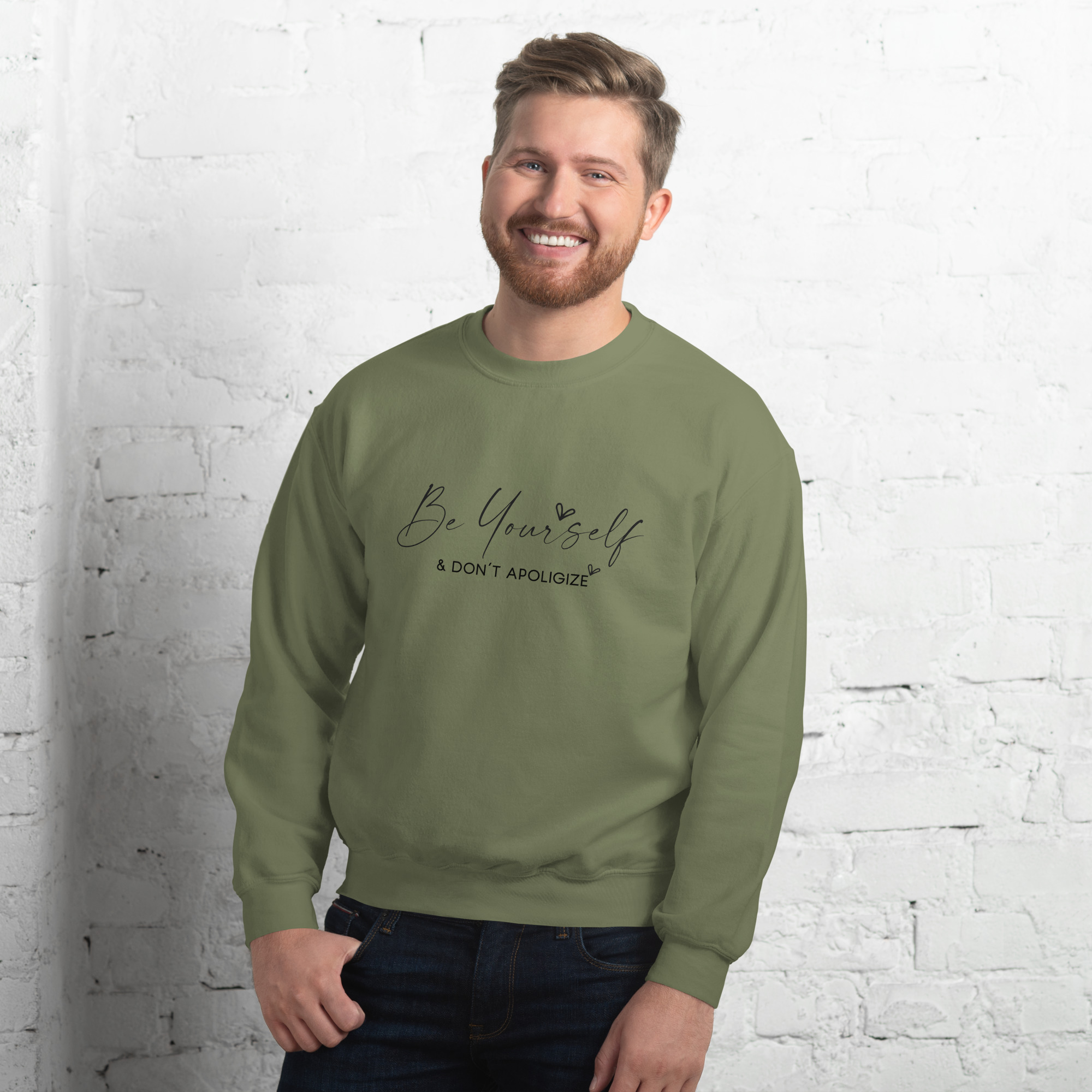 unisex-crew-neck-sweatshirt-military-green-front-67332c9db4dd7.jpg