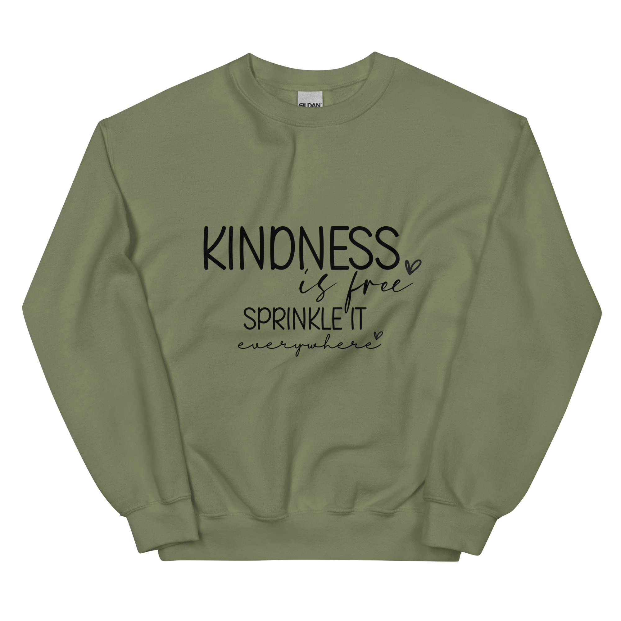 unisex-crew-neck-sweatshirt-military-green-front-67332d9e2af38.jpg