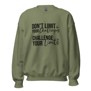 Unisex Sweater – Statement – Don’t limit your challenges – Challenge your limits SS19