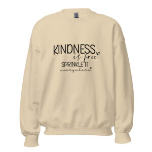 Unisex Sweater – Statement – kindness is free, sprinkle it everywhere SS18