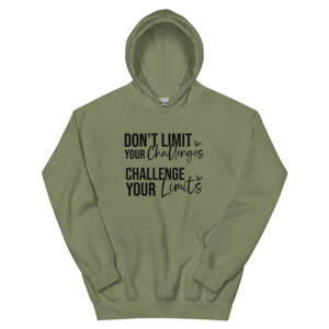 Unisex Hoodie – Statement – Don’t limit your Challenges, challenge your limits HS19
