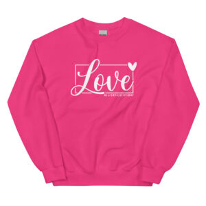 Unisex Sweatshirt – Love – all days VS41