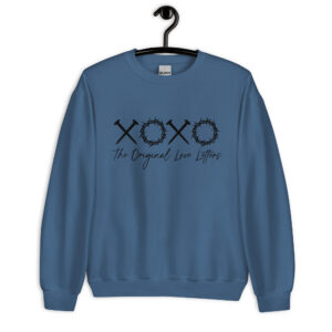 Unisex Sweatshirt – XOXO The Original Love Letters black VS40
