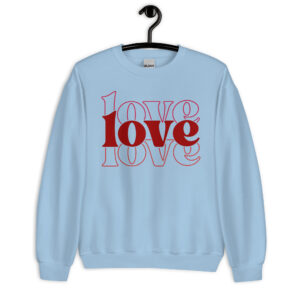 Unisex Sweatshirt – Love Love Love VS43