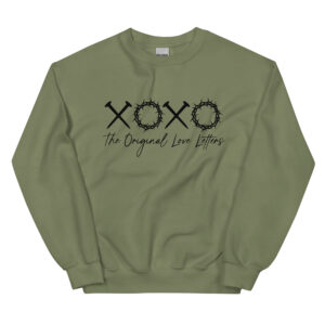 Unisex Sweatshirt – XOXO The Original Love Letters black VS40