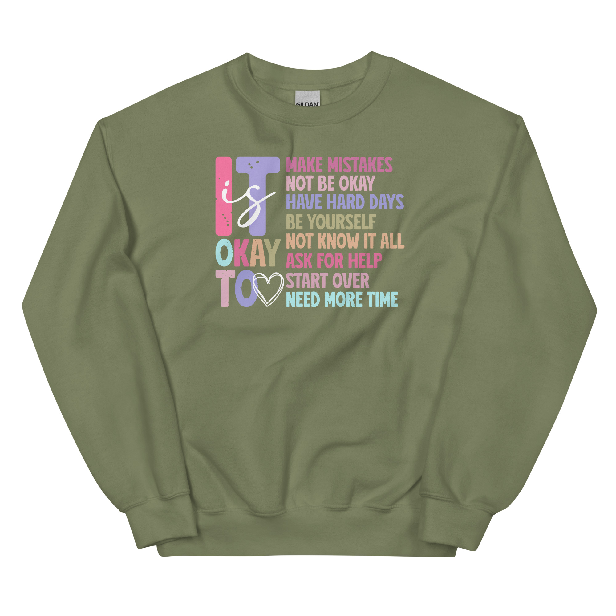 unisex-crew-neck-sweatshirt-military-green-front-679c9717957e4.jpg
