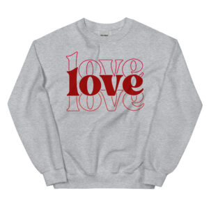 Unisex Sweatshirt – Love Love Love VS43